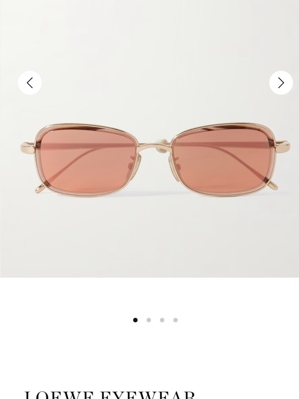 Loewe Sunglasses with Pink Lenses